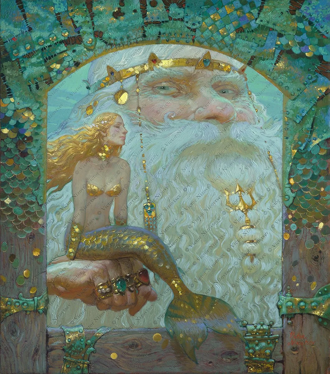 エアーズノットイナフ　巨大アート　絵画1360mm×1050mm Victor Nizovtsev — McBride Gallery